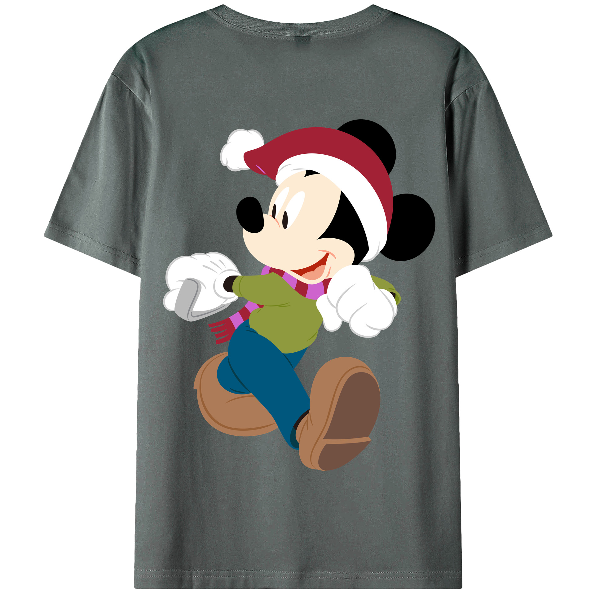 （画像用） ミッキーマウス Mickey Mouse 綿100％半袖Tシャツ（背面プリント）